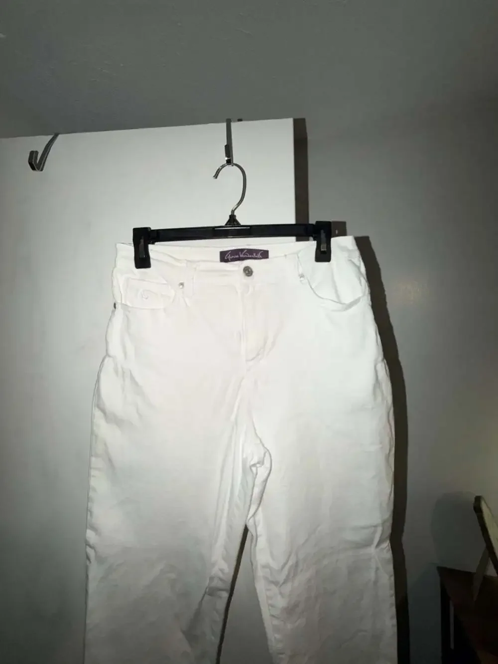 Gloria Vanderbilt Amanda Classic Fit White Stretch Jeans Size 8